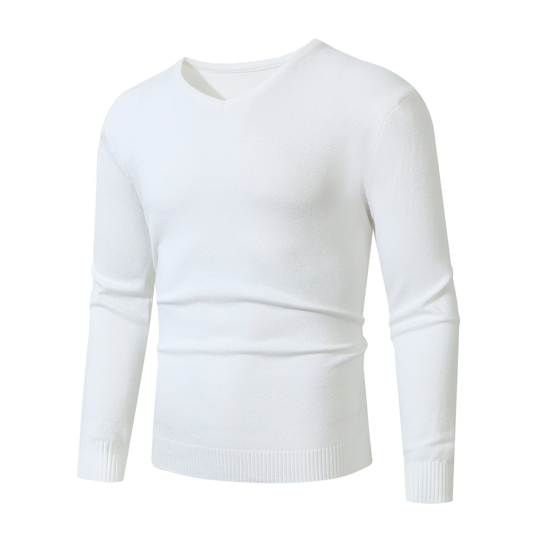 Men's elegant V-neck sweater made of high-quality cotton Lisslune