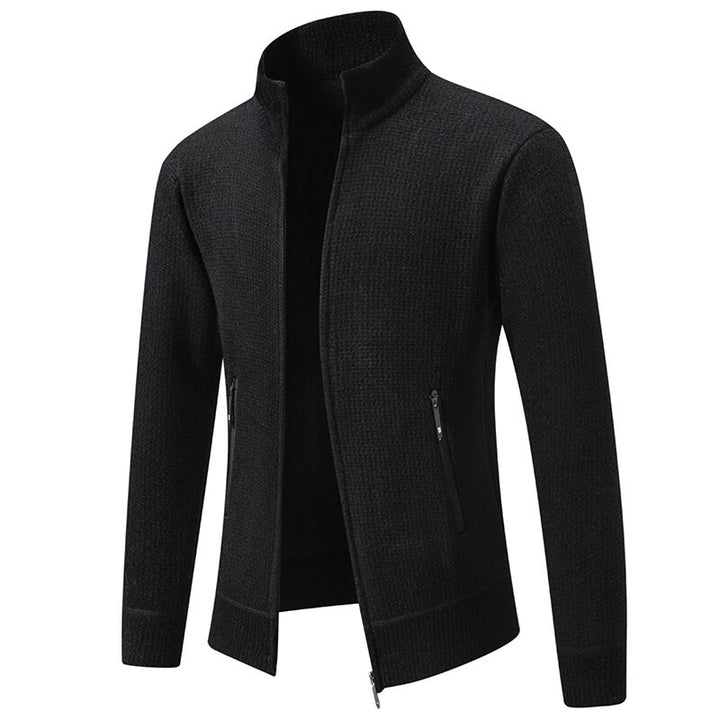 Men's cardigan with modern zipper and practical pockets Lisslune