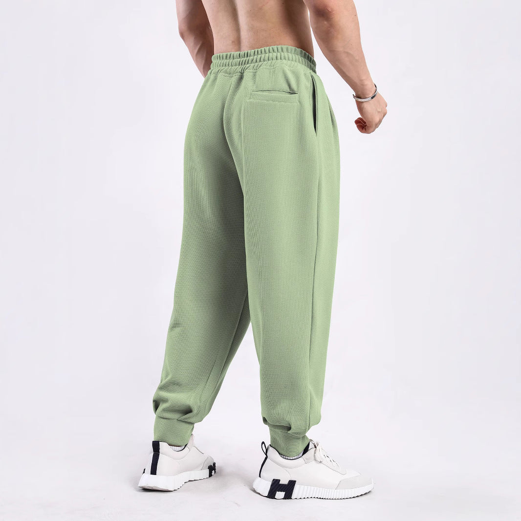 Men's casual joggers with elastic waistband and side pockets Lisslune