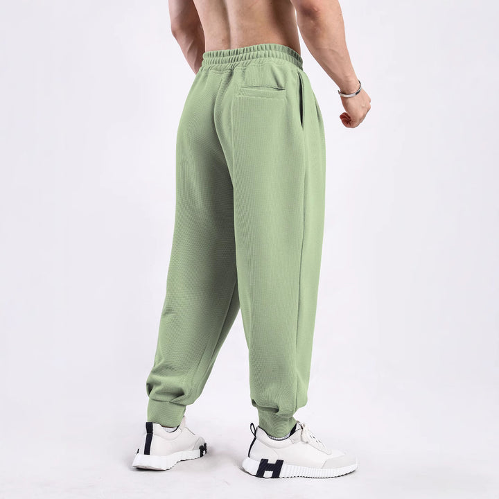 Men's casual joggers with elastic waistband and side pockets Lisslune