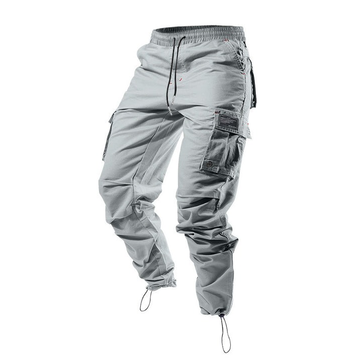 Men's cargo pants with multiple pockets and elastic waistband Lisslune