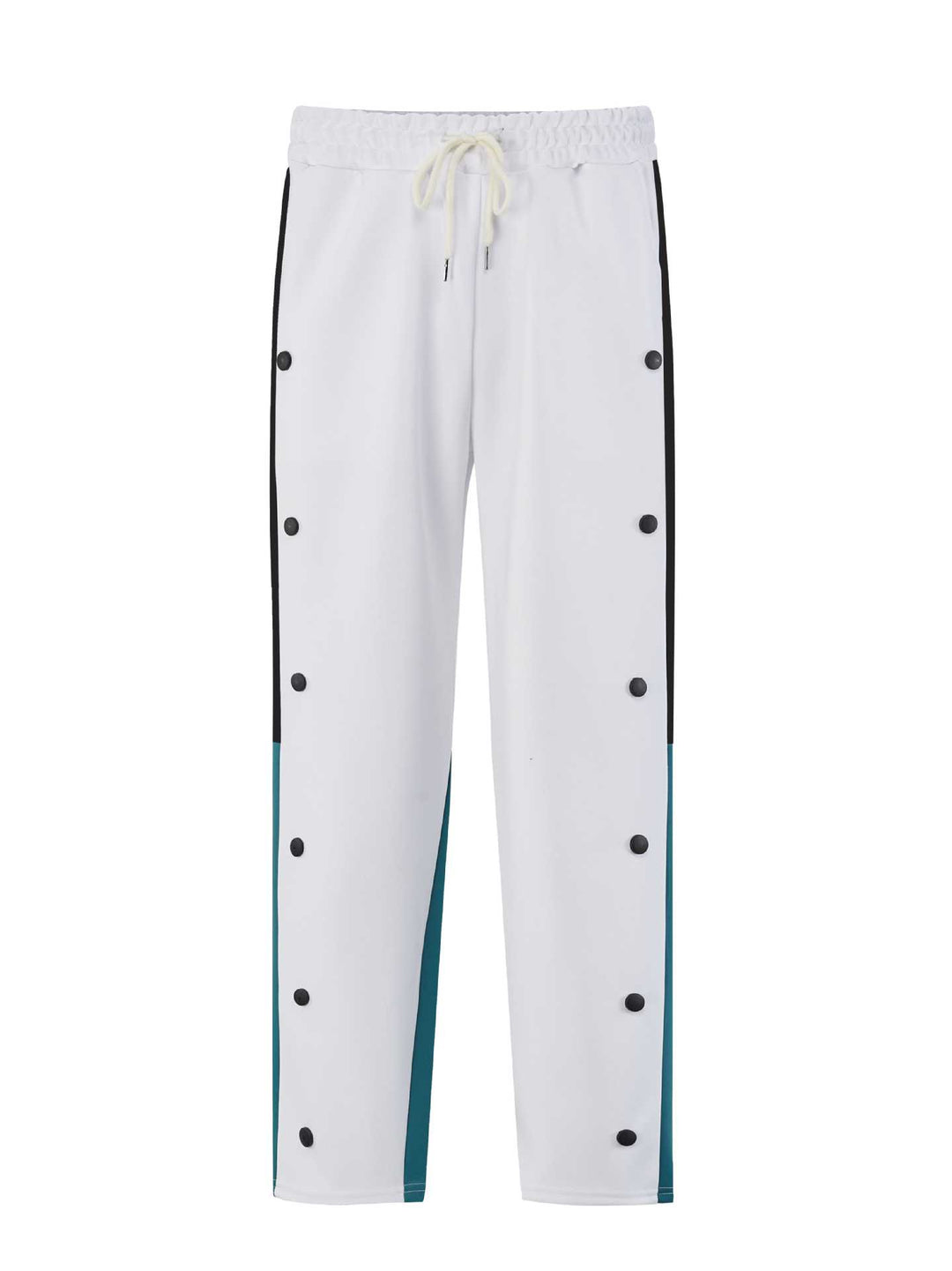 Men's sporty training pants with side snap buttons and elastic waistband Lisslune