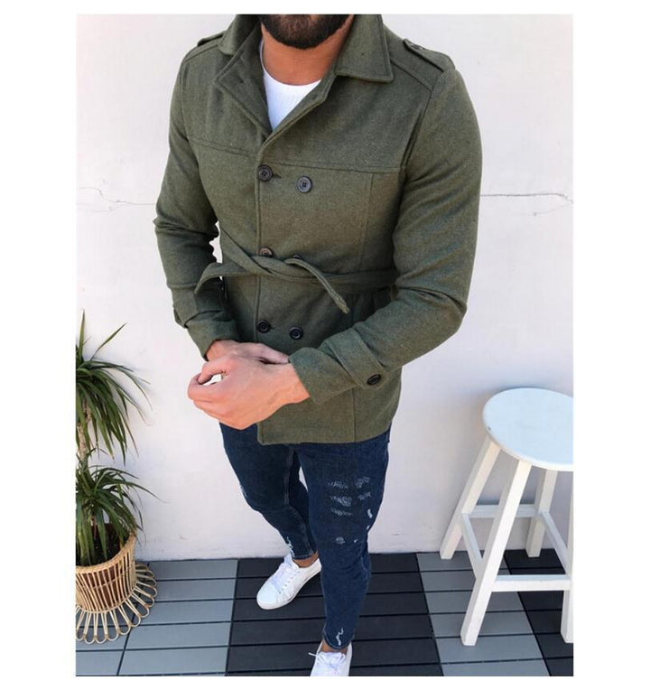 Men's coat with double button placket Lisslune