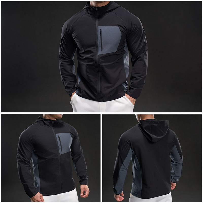 Men's breathable sports jacket with practical zip pockets Lisslune