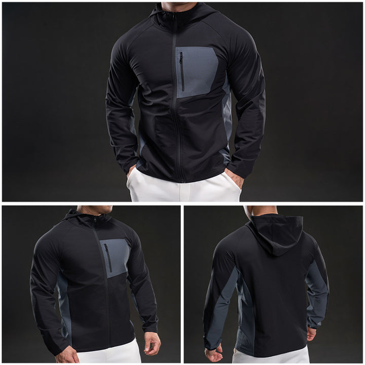 Men's breathable sports jacket with practical zip pockets Lisslune