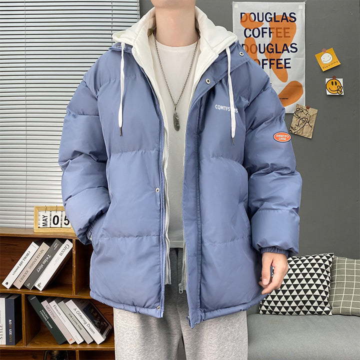 Men's quilted winter jacket with removable hood and soft lining Lisslune