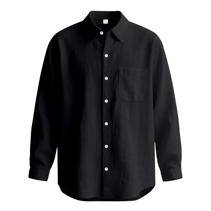Men's Long Sleeve Shirt made of Breathable Fabric with Elegant Cut Lisslune