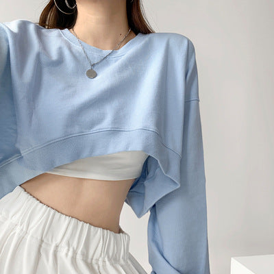 Women's Cropped Sweatshirt Lisslune