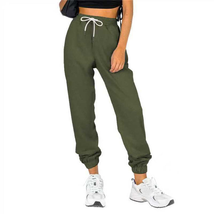 Women Comfortable Relaxed Fit Jogging Pants with Elastic Waistband and Practical Pockets Lisslune
