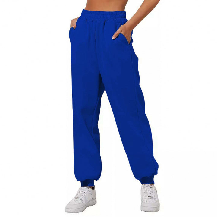 Women's jogging pants with elastic waistband and side pockets Lisslune