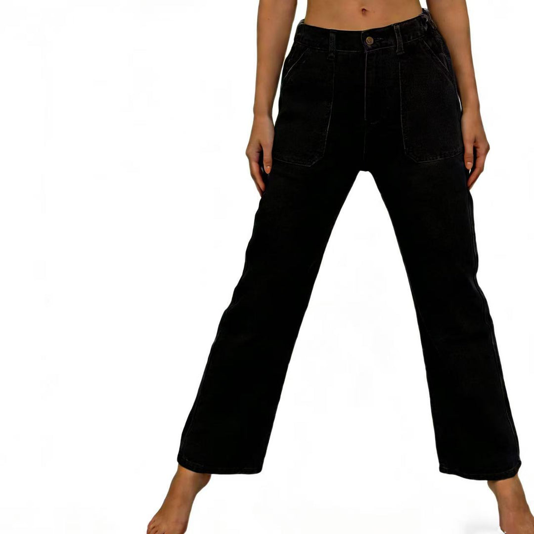 Women's High-Waist Jeans in Vintage Style Lisslune