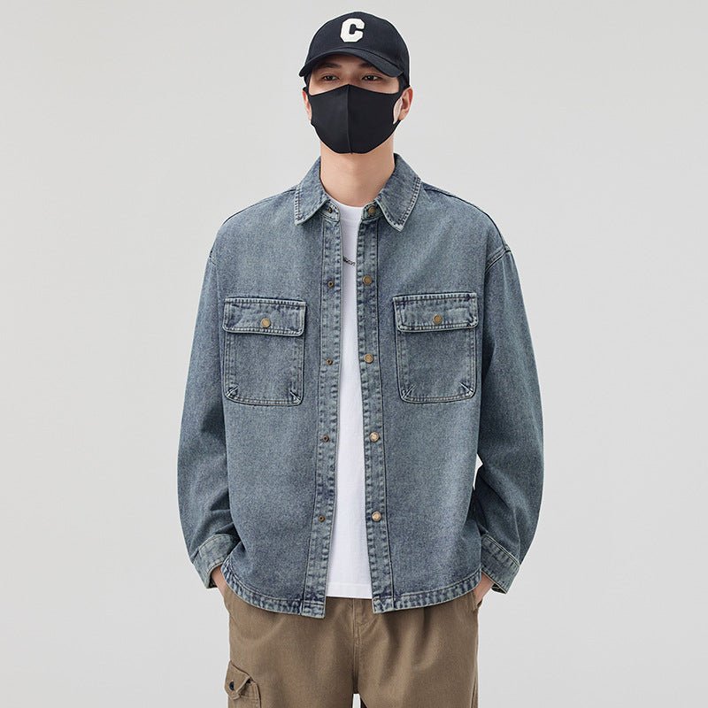 Men's Casual Denim Jacket Lisslune