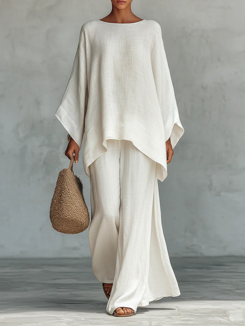Ladies airy set made of soft fabric with a loose fit Lisslune