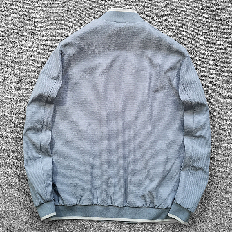 Men's quilted jacket with contrast collar Lisslune
