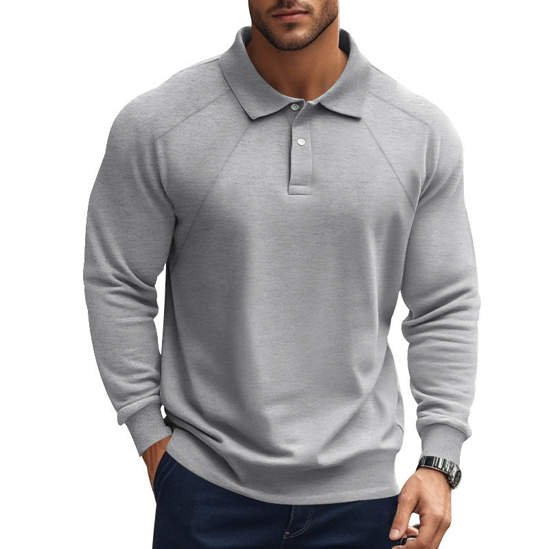 Men's Long Sleeve Polo Shirt with Sporty Cut and Breathable Technology Lisslune