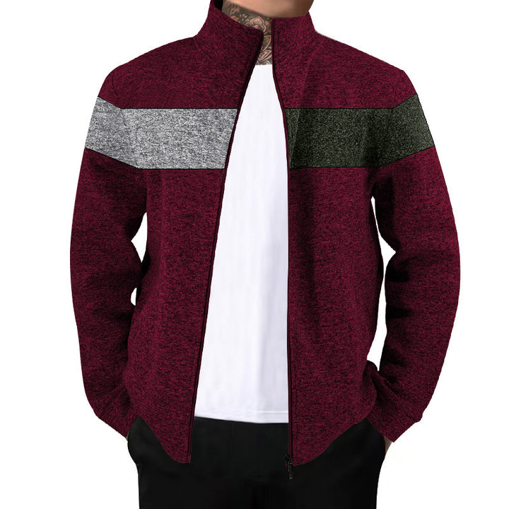 Men's sporty jacket with innovative contrast stripes Lisslune