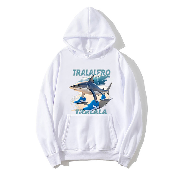 Women's hoodie with funny shark motif and graphic elements Lisslune