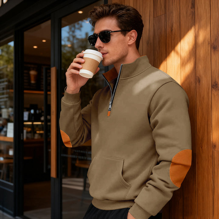 Men's stylish hoodie with zipper and practical pockets Lisslune