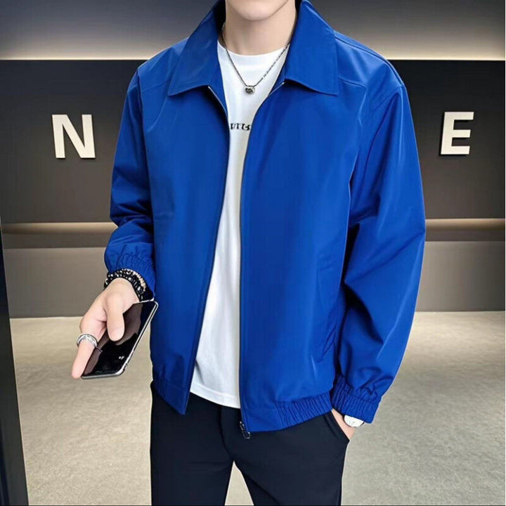 Men's lightweight leisure jacket with elastic waistband and practical pockets Lisslune