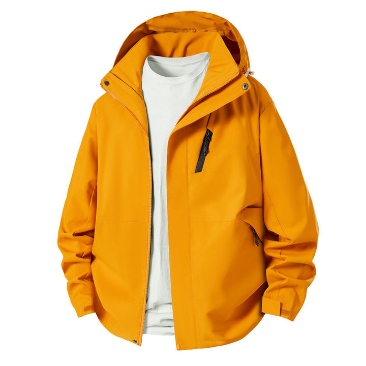 Men's technical transition jacket with adjustable hood rim Lisslune