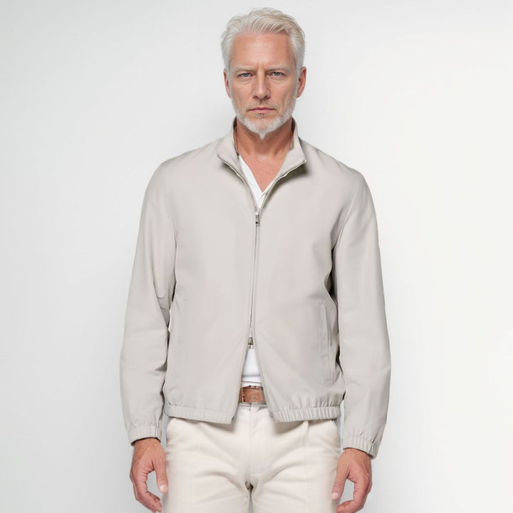 Men's elegant and functional transitional jacket with high collar Lisslune