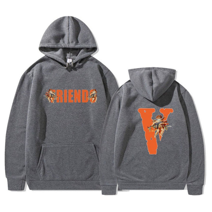 Women's hoodie with characteristic front and back print Lisslune