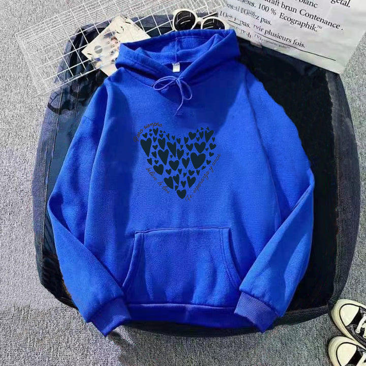 Women's hoodie with creative heart design Lisslune