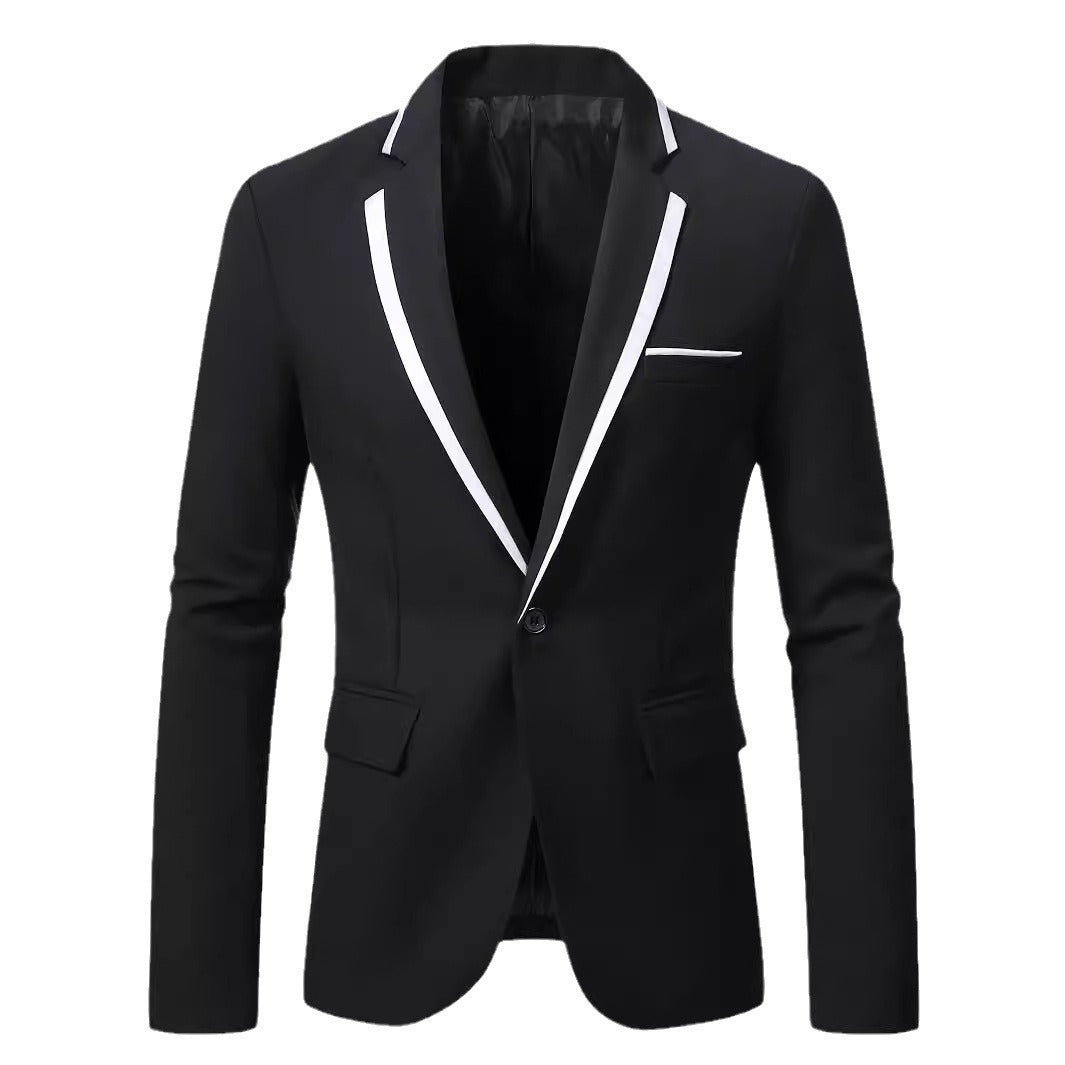 Men's elegant suit with contrasting lapel Lisslune