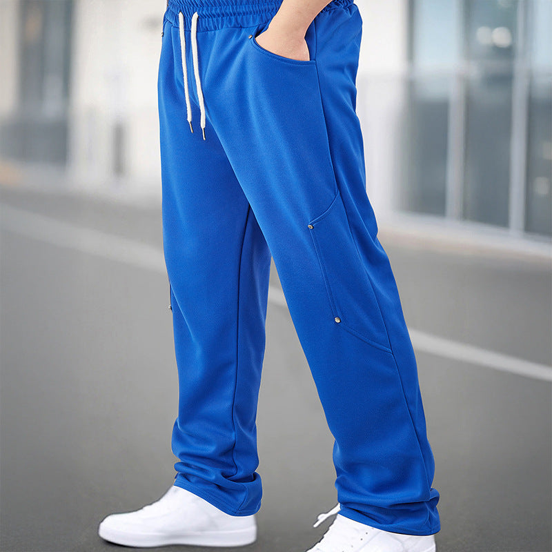 Men's sporty jogging pants with breathable mesh inserts and elastic waistband Lisslune