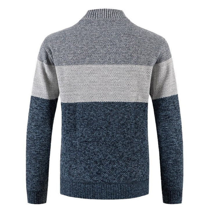Men's cardigan with textured design and modern collar Lisslune