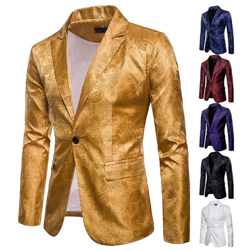 Men's elegant tuxedo blazer with jacquard pattern Lisslune