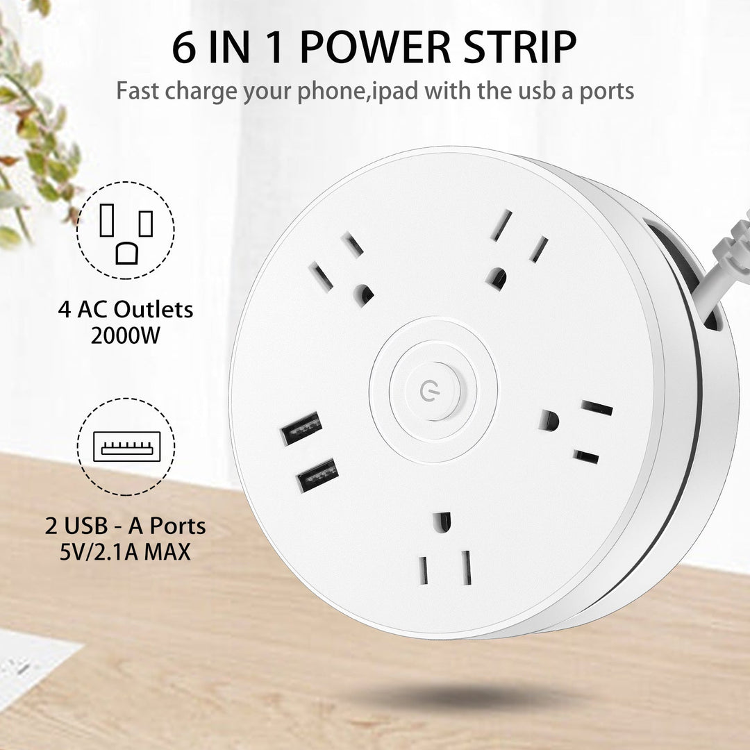 Lisslune | Round Total Connect Cable Power Extension Cord