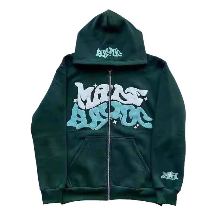 Women’s sporty hoodie jacket in urban graffiti style Lisslune