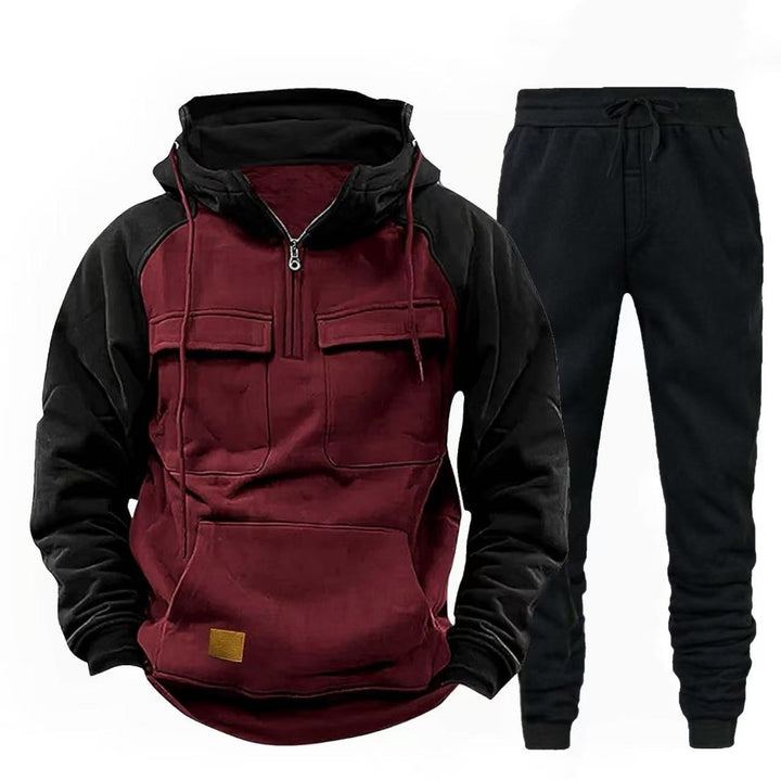 Men's functional zip-up hoodie and jogging pants Lisslune