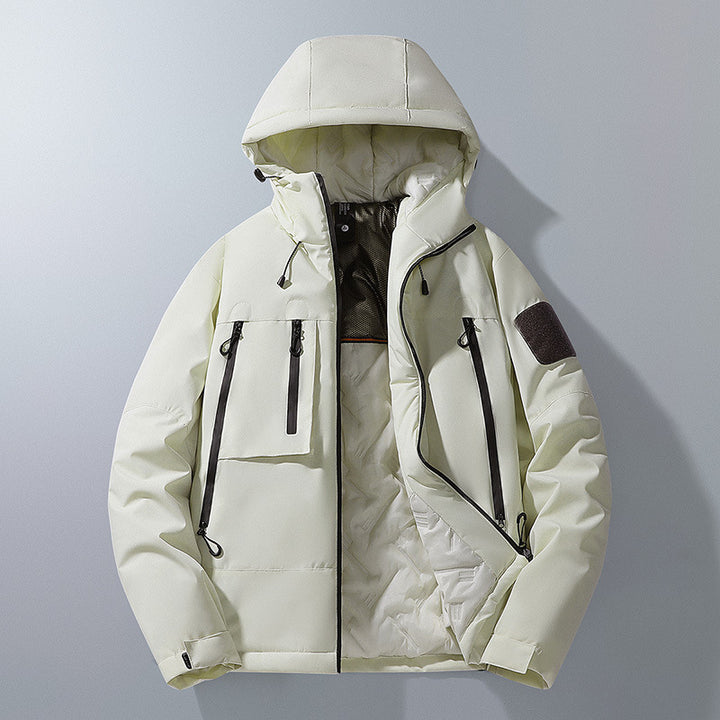 Men's Multifunctional Outdoor Jacket with Weatherproof Membrane and Insulating Lining Lisslune
