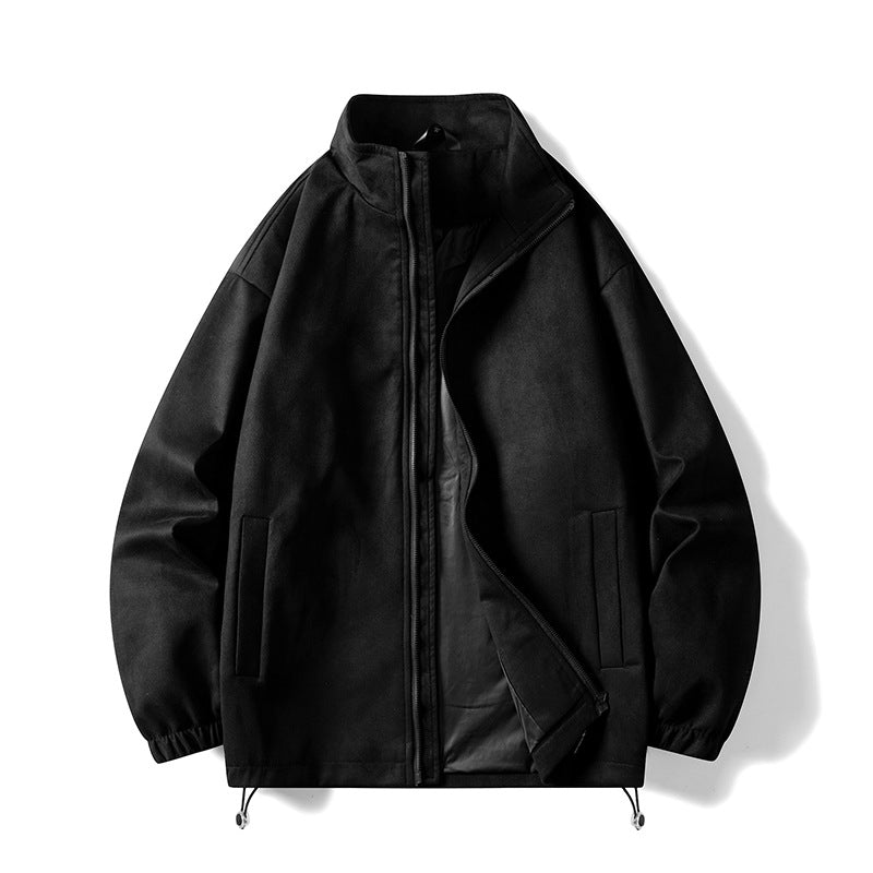 Men's fleece jacket with elastic cuffs and practical pockets Lisslune