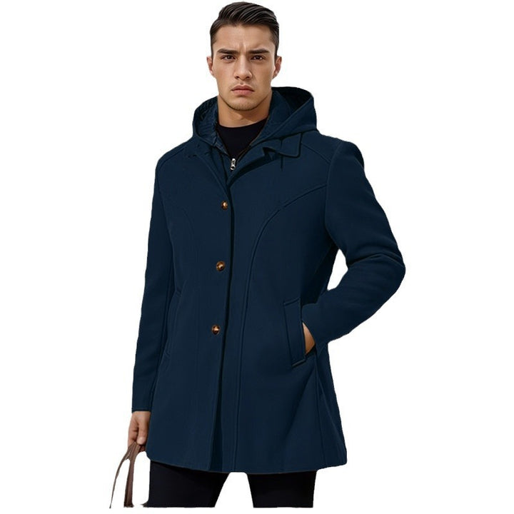 Men's transitional jacket with hood and modern detailing Lisslune