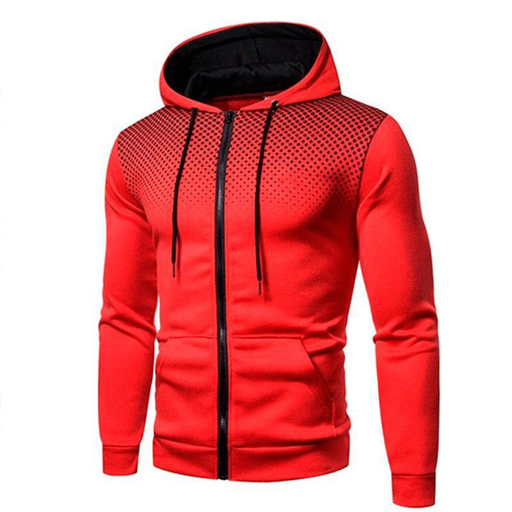 Men's sporty hoodie with innovative structure and practical zip pockets Lisslune