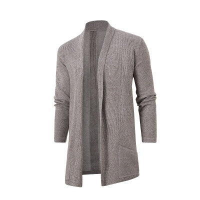 Men's cardigan with open cut and practical pockets Lisslune