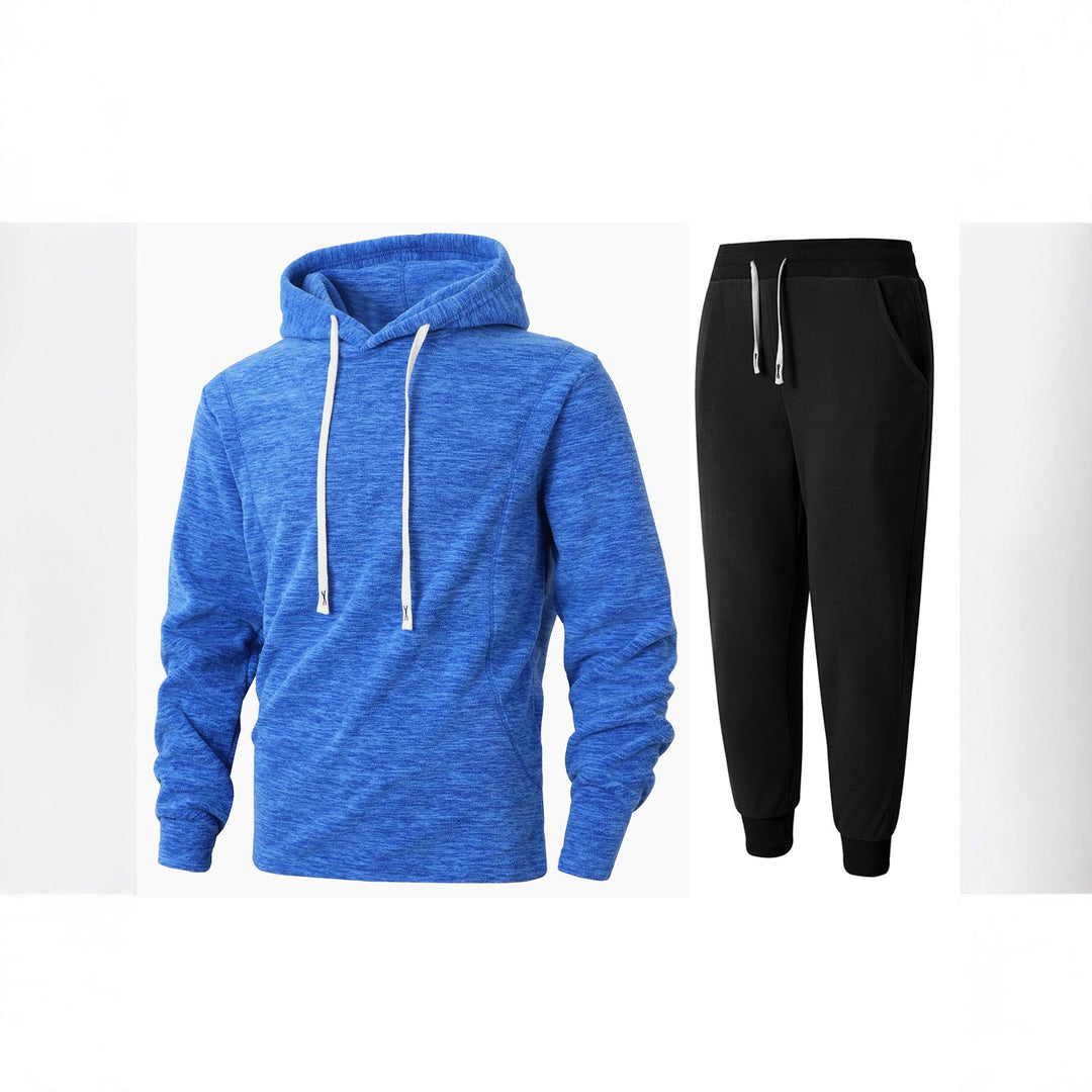 Men's Fleece Hoodie and Jogging Pants Set Lisslune