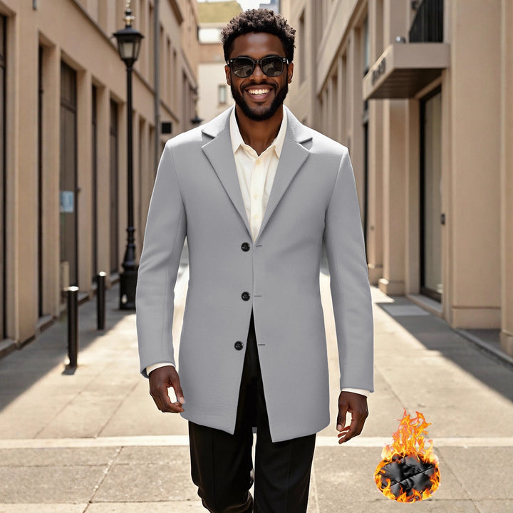 Men's elegant and stylish long coat Lisslune
