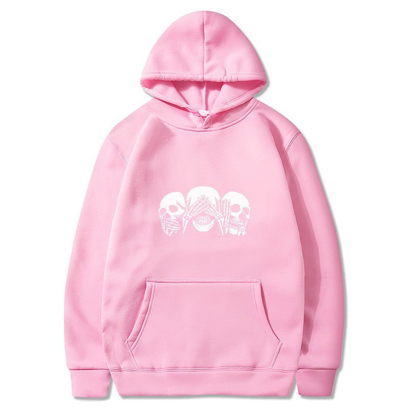 Women's hoodie with artistic skull design Lisslune