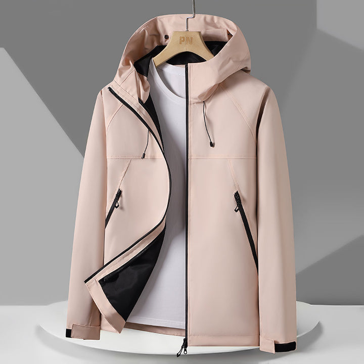 Men's Breathable Weather Jacket with Adjustable Hood Lisslune