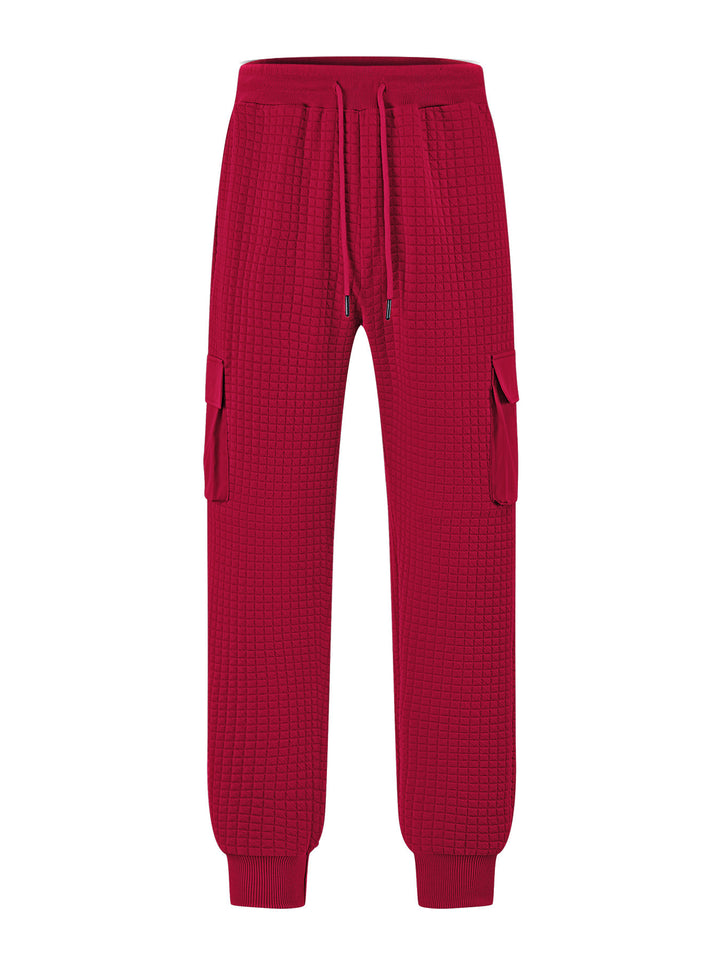 Men's cargo jogging pants with textured design and practical pockets Lisslune