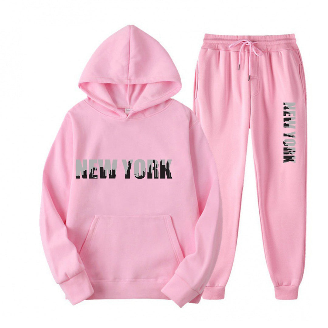 Women's sporty tracksuit with stylized New York print Lisslune
