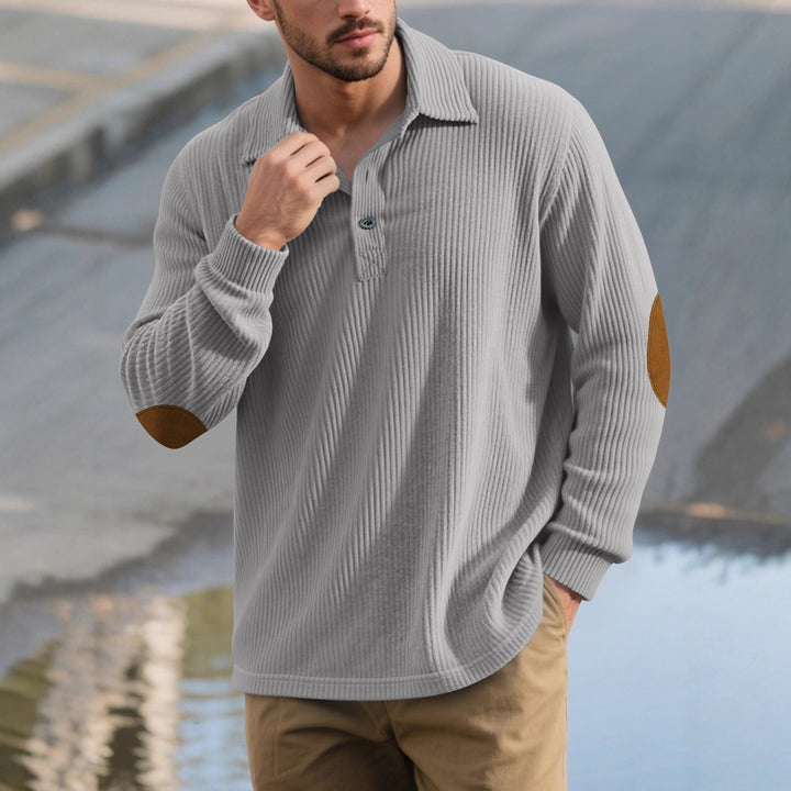 Men's Long Sleeve Polo Shirt Lisslune
