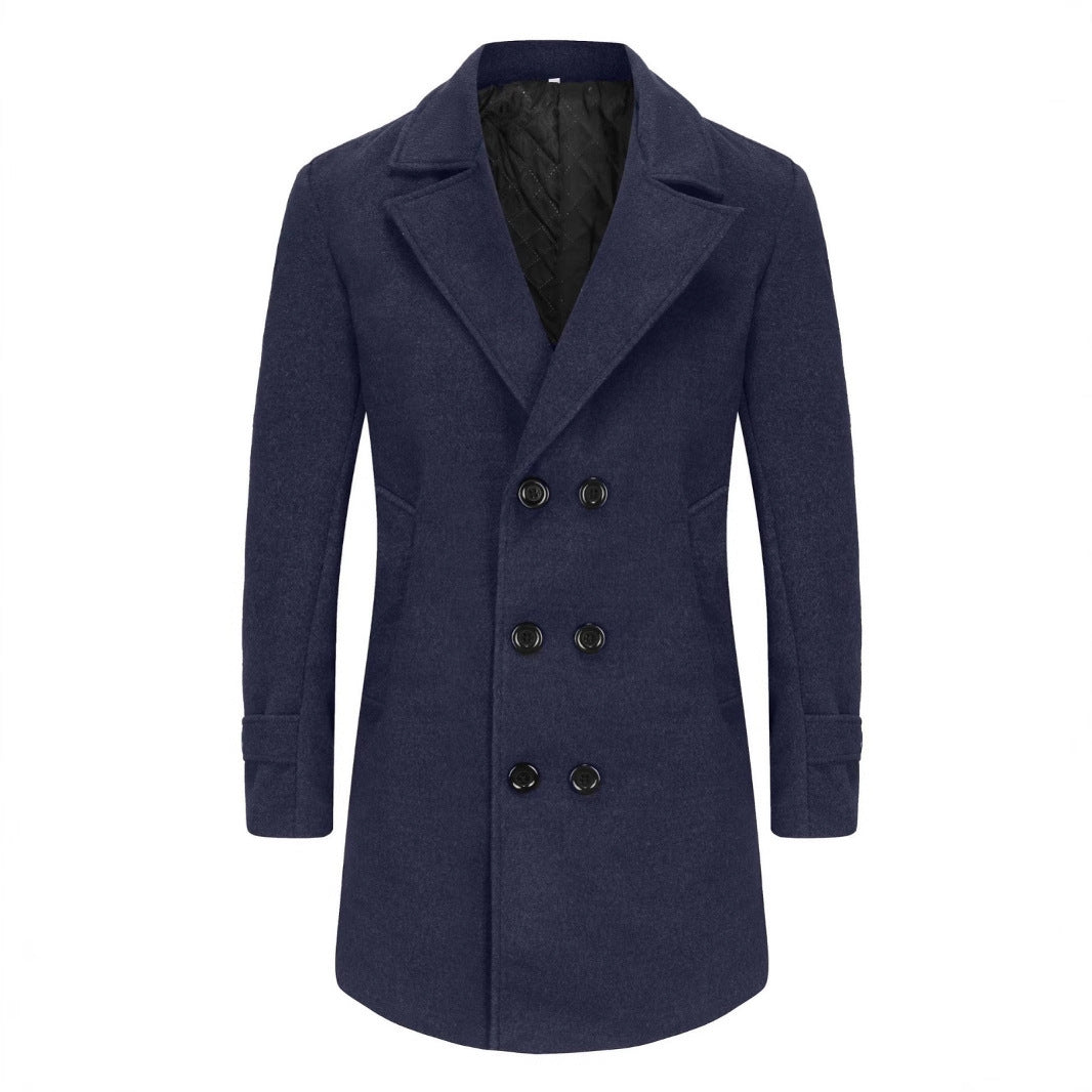 Men's elegant wool double coat Lisslune