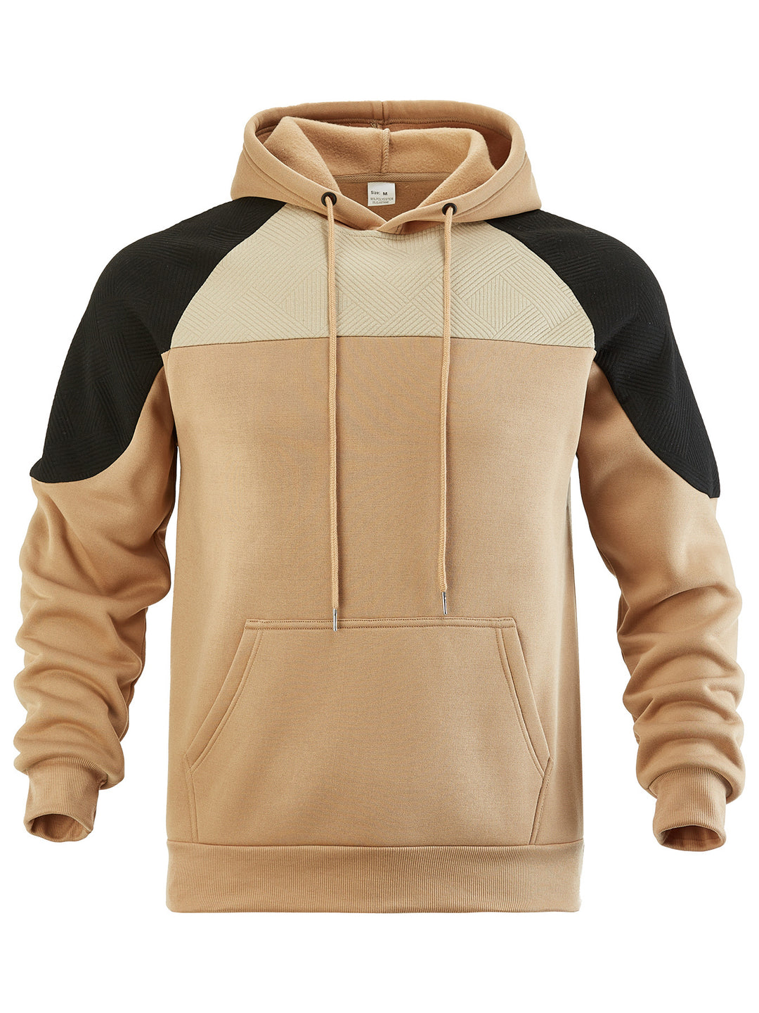 Men's hoodie with innovative design and striped sleeves Lisslune