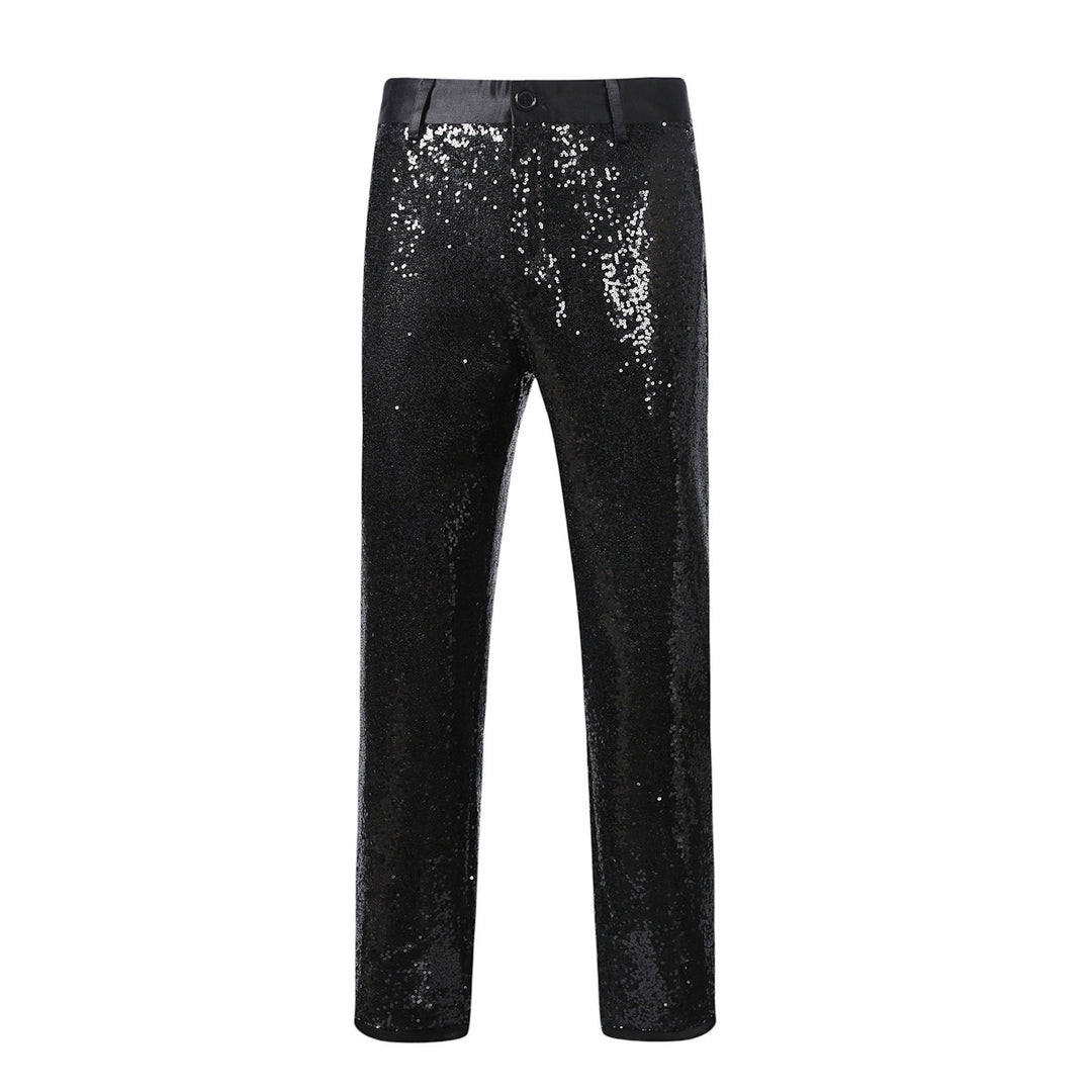 Men's Elegant Sequin Pants with Shimmering Effect Lisslune