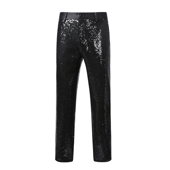 Men's Elegant Sequin Pants with Shimmering Effect Lisslune